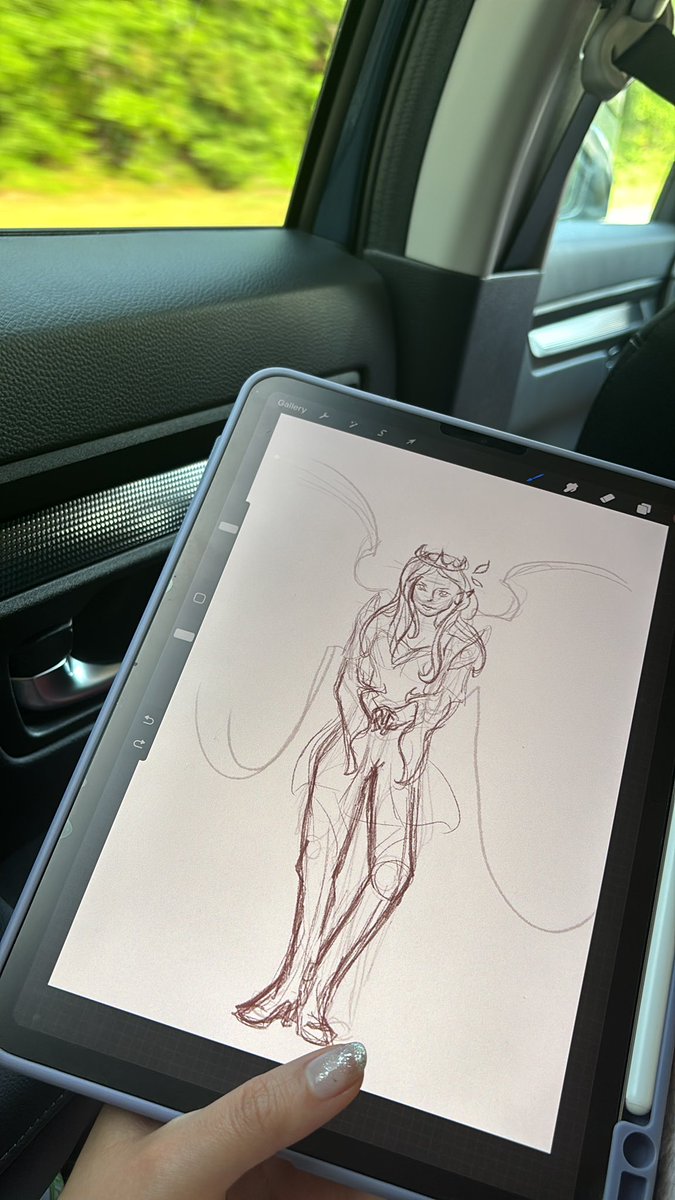 Sketches on a roadtrip 🥰