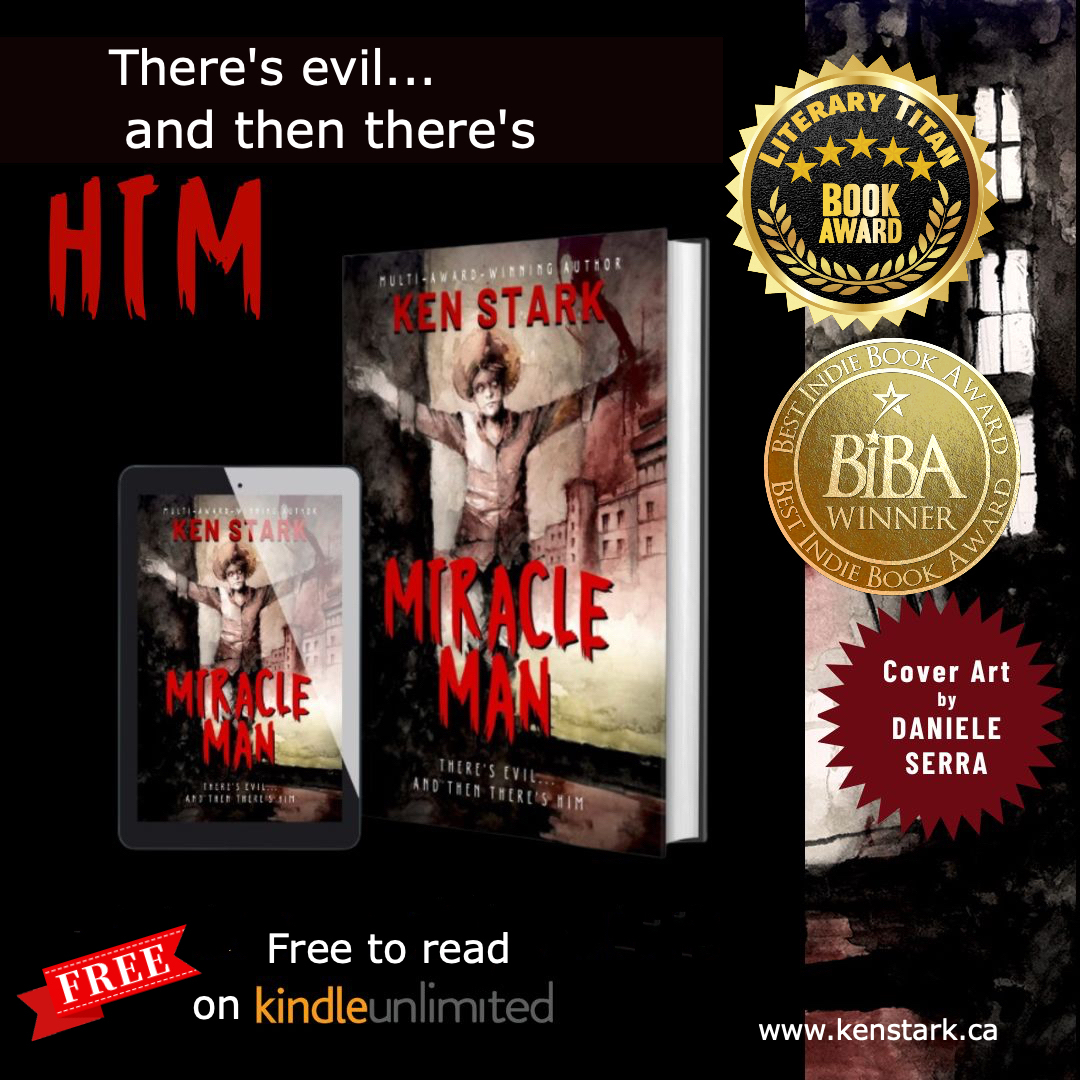 'The writing is smooth as silk, the dialogue mesmerizing and the pacing relentless. This might be the MOST INTENSE book I’ve ever read.'

MIRACLE MAN
mybook.to/miracleman
FREE on Kindle Unlimited

#Kindleunlimited #Horrorcommunity #promotehorror #antichrist #mustread #HORROR