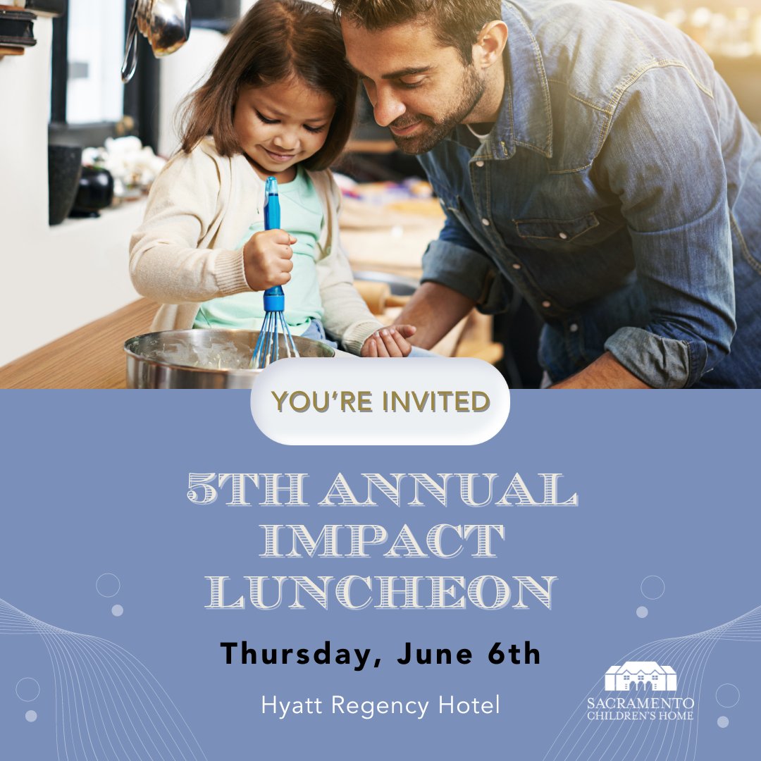 We're excited to announce our 5th Annual Impact Luncheon on Thursday, June 6th at the Hyatt Regency Hotel in Downtown Sacramento! Join us and find out how we're making an impact on the community. Tickets are $100. For more information, click the link in our bio.