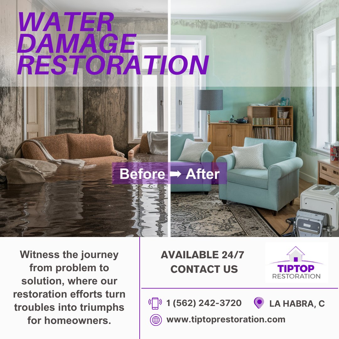 Water Damage Restoration
🌐tiptoprestoration.com
👉TipTop Water Damage Restoration La Habra
📍2433-2451 E Orangethorpe Ave, Fullerton, CA 92831
📞1 (562) 242 - 3720#MoldRemoval 
#WaterDamage #WaterDamageRestoration #WaterDamageRepair #California #LaHabraCa 
@TipTop_LaHabra