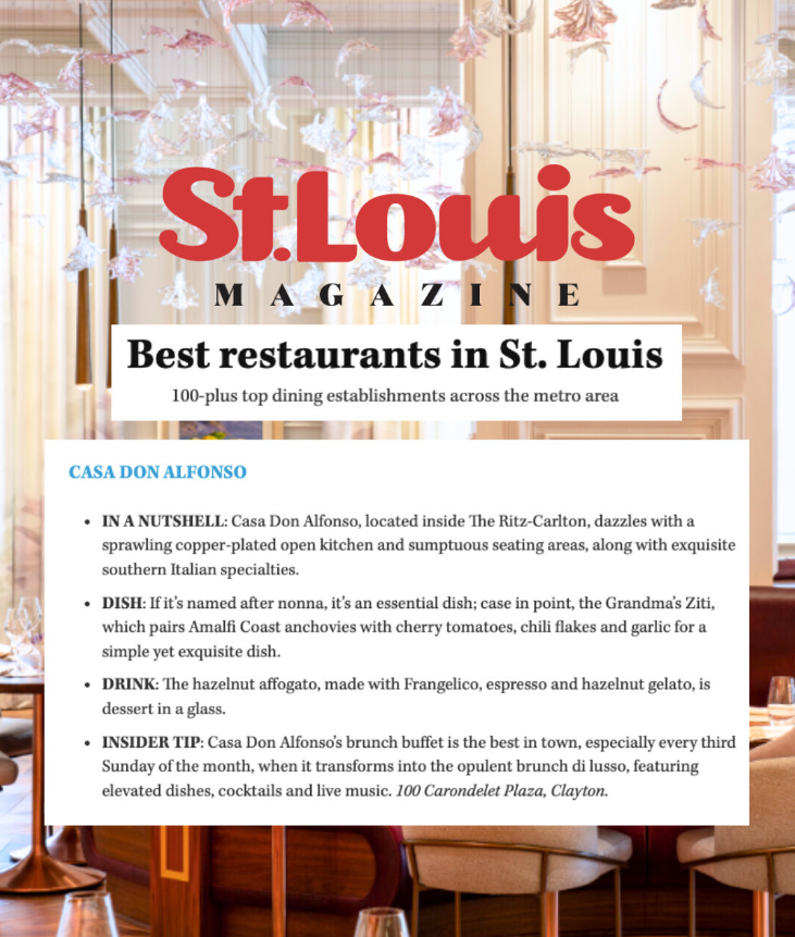 We are honored to be featured on @stlouismag's Best Restaurants in St. Louis list! 💜 We strive to bring the Italian heritage and flavors of the Iaccarino family to the community of #STL, and we love serving you each and every day!