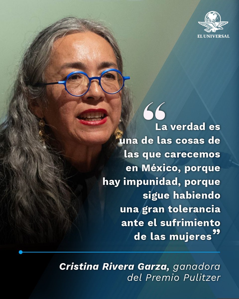 Cristina Rivera Garza espera que el Pulitzer propicie la acción de la Fiscalía y se investigue el feminicidio de su hermana 👉 acortar.link/nCjpmL