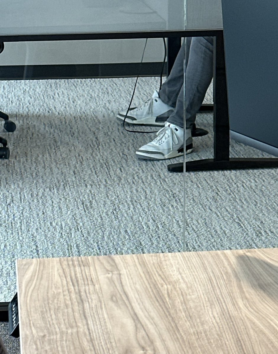 CEO had on Reimagined Cement 3s today. And boy he had them things choking 😂. Cool guy though.