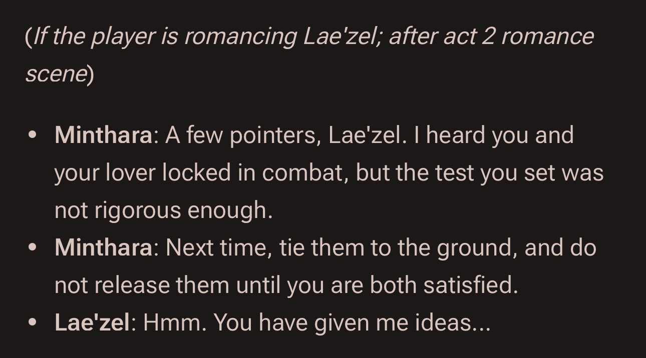 sól 🗡️ on X: “these minthara lines… i KNOW it’s big… https://t 