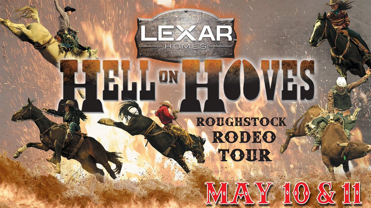 The @TownToyotaCntr has gone from rough-and-tumble hockey to the Lexar Homes Hell on Hooves Roughstock Rodeo, and we're sponsoring the Saturday session! Doors open at 6pm both Friday and Saturday and the dirt flies at 7:30! 🎟️ towntoyotacenter.com/events-tickets… #RestoreTheRoarWHLstyle