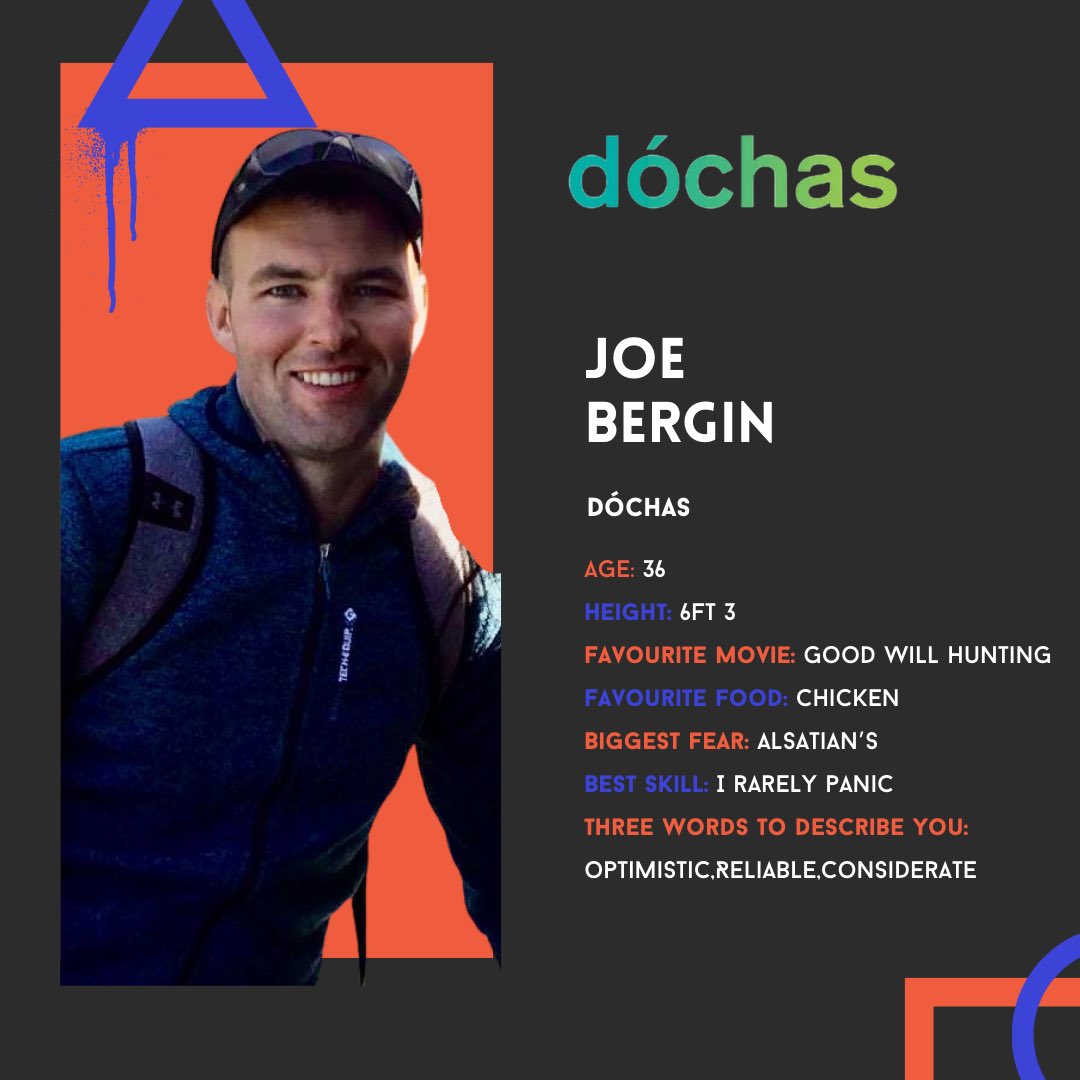 Joe Bergin is our next contestant. Joe is a former Offaly hurler and will be eager to go head to head with our lads!

Joe is playing on behalf of Dochas and will be in it to win it!