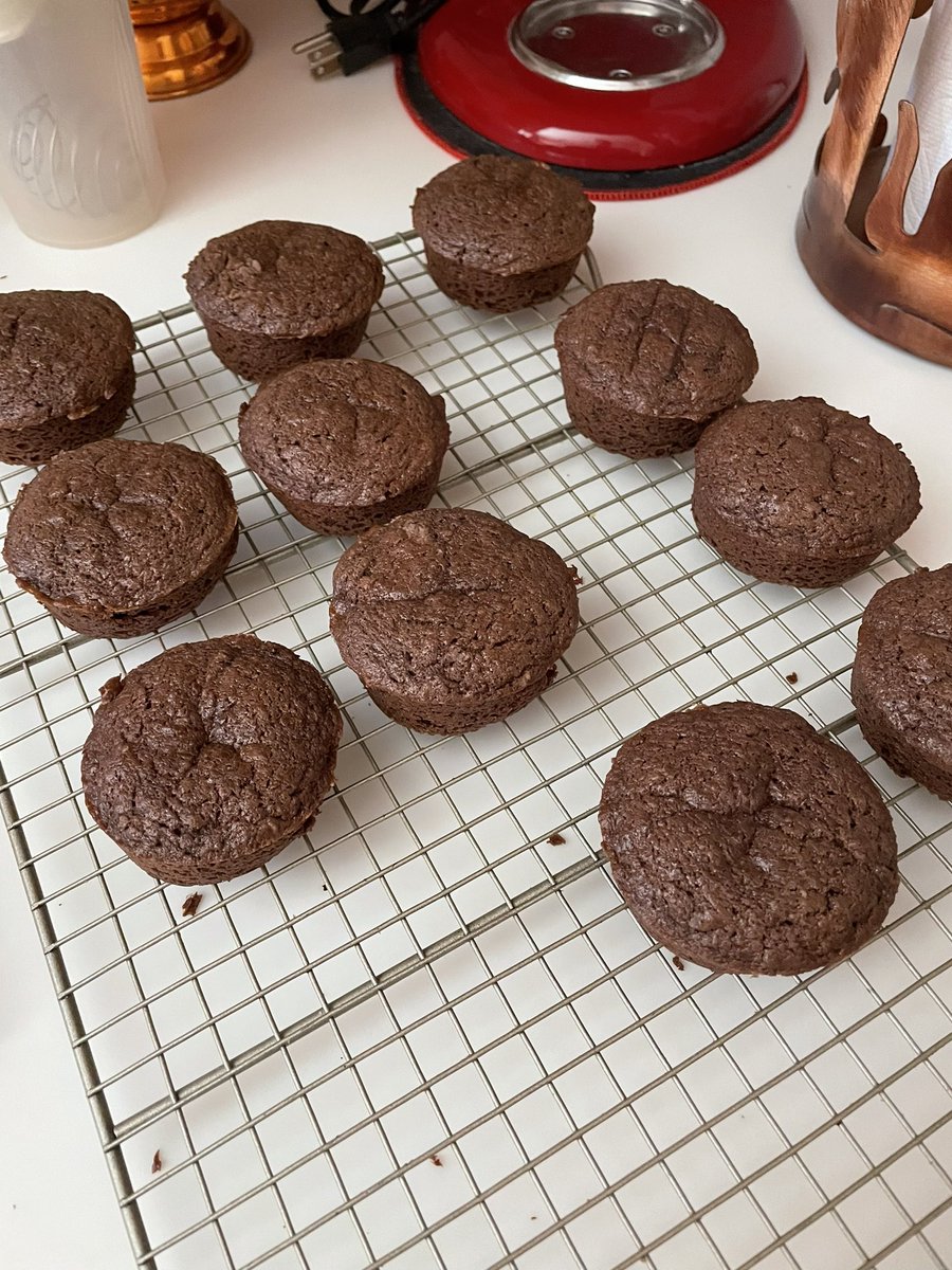 Chocolate muffins. Perfect for breakfast, no?