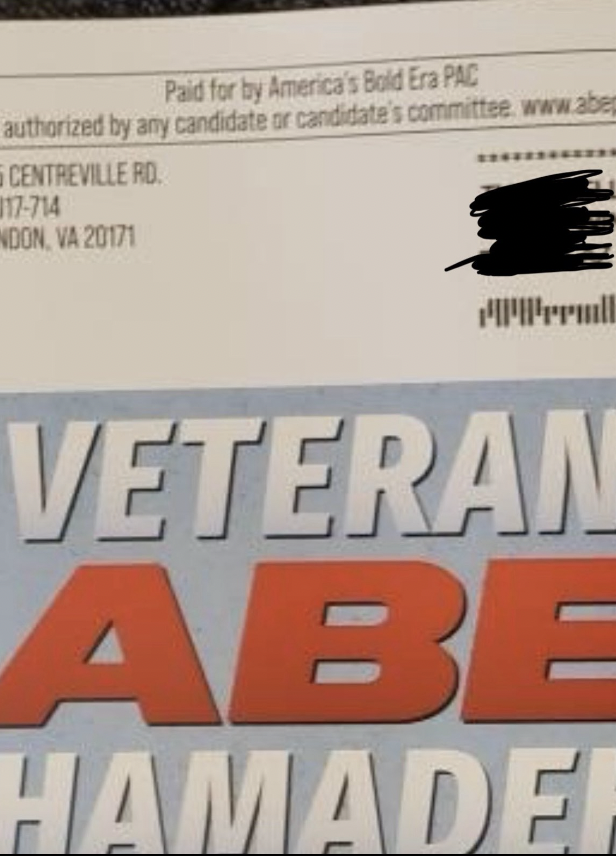 This is a mailer that was sent in #AZ08 that says it came from “America’s Bold Era PAC,” which is an @AbrahamHamadeh leadership PAC. It is *highly* illegal for LPAC’s to make expenditures like mail advocacy. Did Team Abe break the law? Or is Abe’s SuperPAC so incompetent that