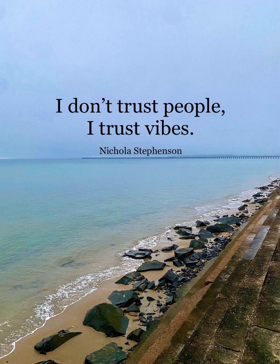 I don’t trust people, I trust vibes #positive #mentalhealth #mindset #energy #JoyTrain #successtrain #thinkbigsundaywithmarsha #thrivetogether