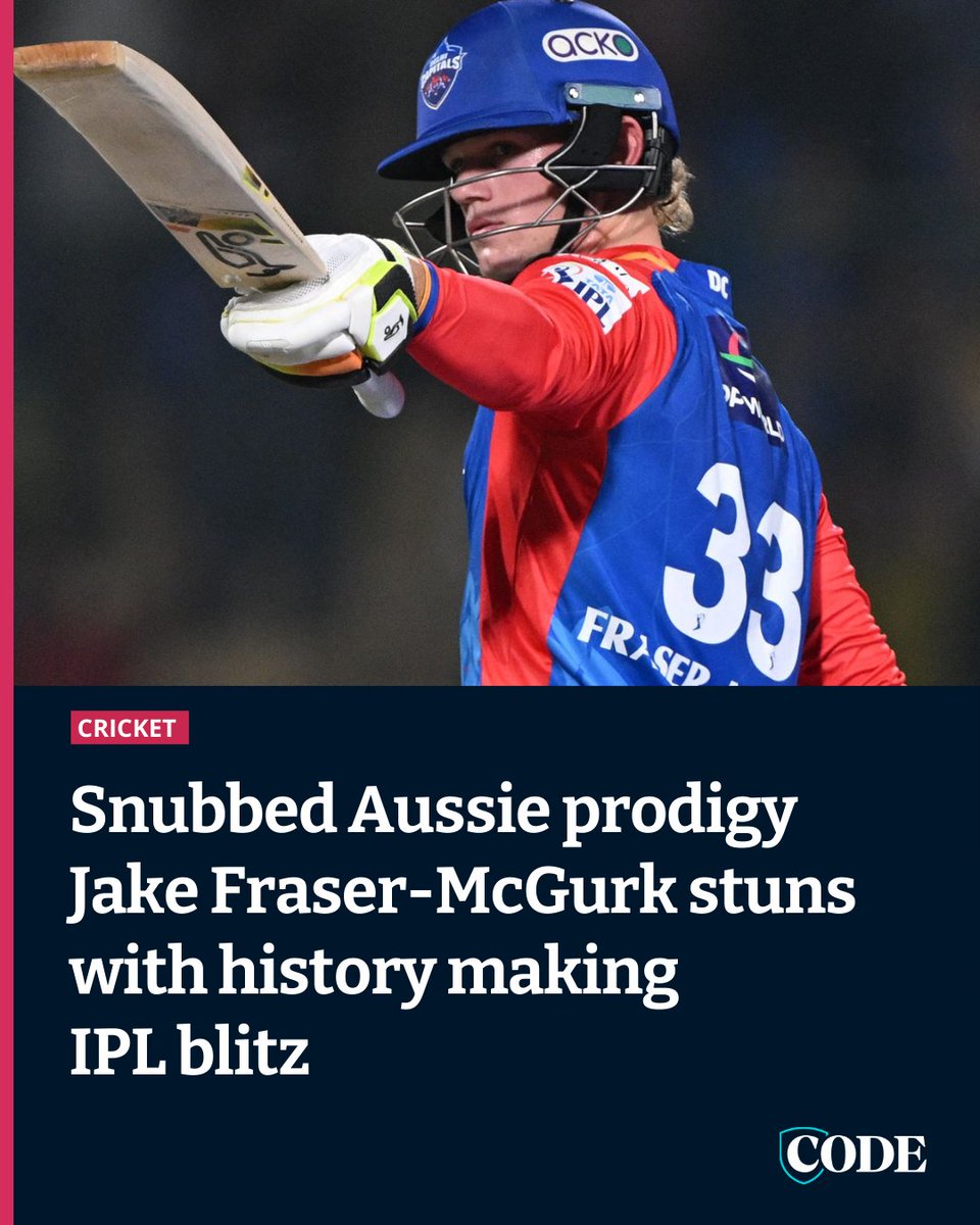 He couldn't force his way into Australia's T20 World Cup squad, but Jake Fraser-McGurk is still taking the IPL by storm. More 👉 bit.ly/3QzvZXY