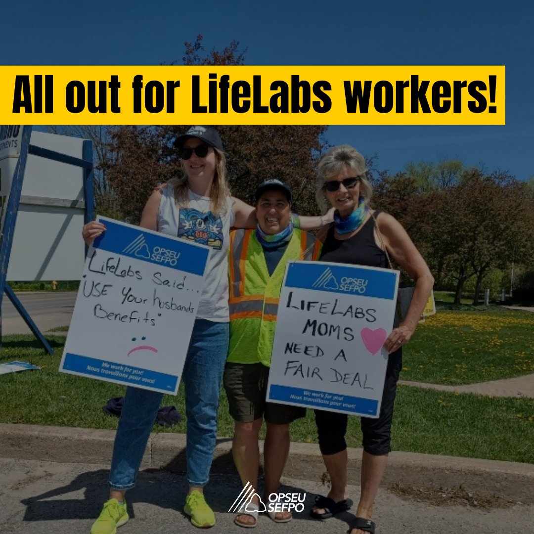 LifeLabs workers in L389 are on strike for a fair deal that puts patient care & workers before profits. Join them tomorrow as they take their fight right to LifeLabs' head office! 🗓 TOMORROW, May 8, 2024 🕘 9 AM to 12 PM 📍 LifeLabs HQ, 100 International Blvd, Etobicoke, ON