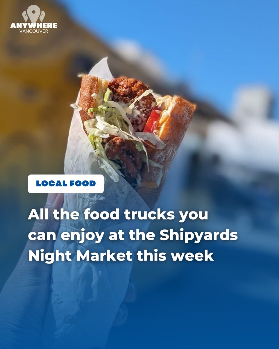 All the food trucks you can enjoy at the Shipyards Night Market this week 🍔🌭 More info: shorturl.at/acmtG