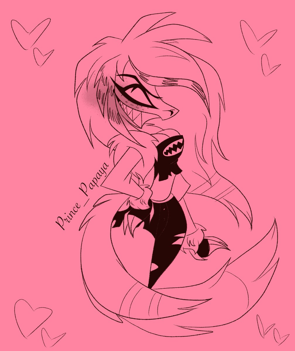 First and final sketch for the day❤️ 
Zilla❤️

Requested by @/AngelDustSimp 

Thank you for the request and thank you all moots for leaving a request💕 
this was fun :3 would definitely do it again in the future! 
for now, no request till I say so :3

#HazbinHotel