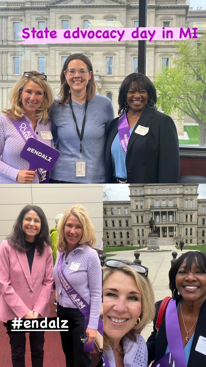 Alzheimer’s State Advocacy Day in Michigan. Thank you @KellyBreenMI @rosemarybayer @dananessel #endalz @ALZIMPACT