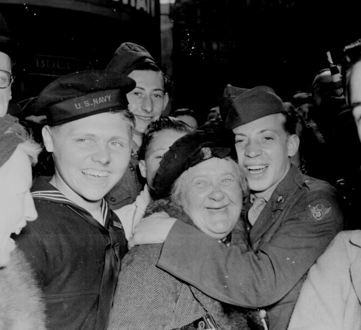#OTD in 1945, Germany surrendered its military forces in Reims, France. The following day #VEDay celebrations erupt across Allied nations, officially ending #WWII in Europe. See its impact in history: bit.ly/3OQclEO