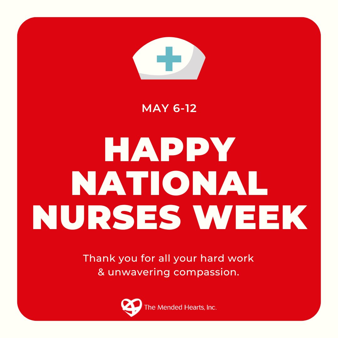 It's #NationalNursesWeek🩺 Today we celebrate the wonderful nurses who advocate and care for us and our loved ones. We thank you for the difference you make in each patient's life. Comment below a nurse who has made a positive impact on you or your loved one's #HeartJourney ❤️