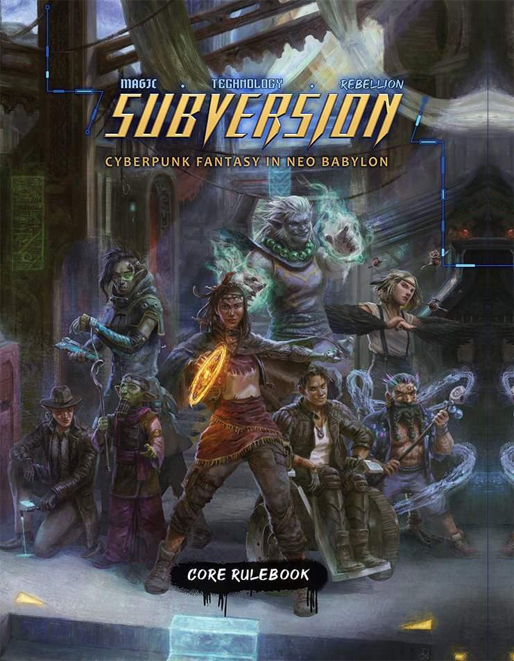 FragginUnicorns's tweet image. Subversion arrived to our backers in digital form! If you backed the Kickstarter, you can crack it open right now!
After a few weeks of feedback, we&apos;re going to print!

We hope y&apos;all love it. If you do, tag us on your socials (and/or use #SubversionRPG) &amp;amp; say what you love!