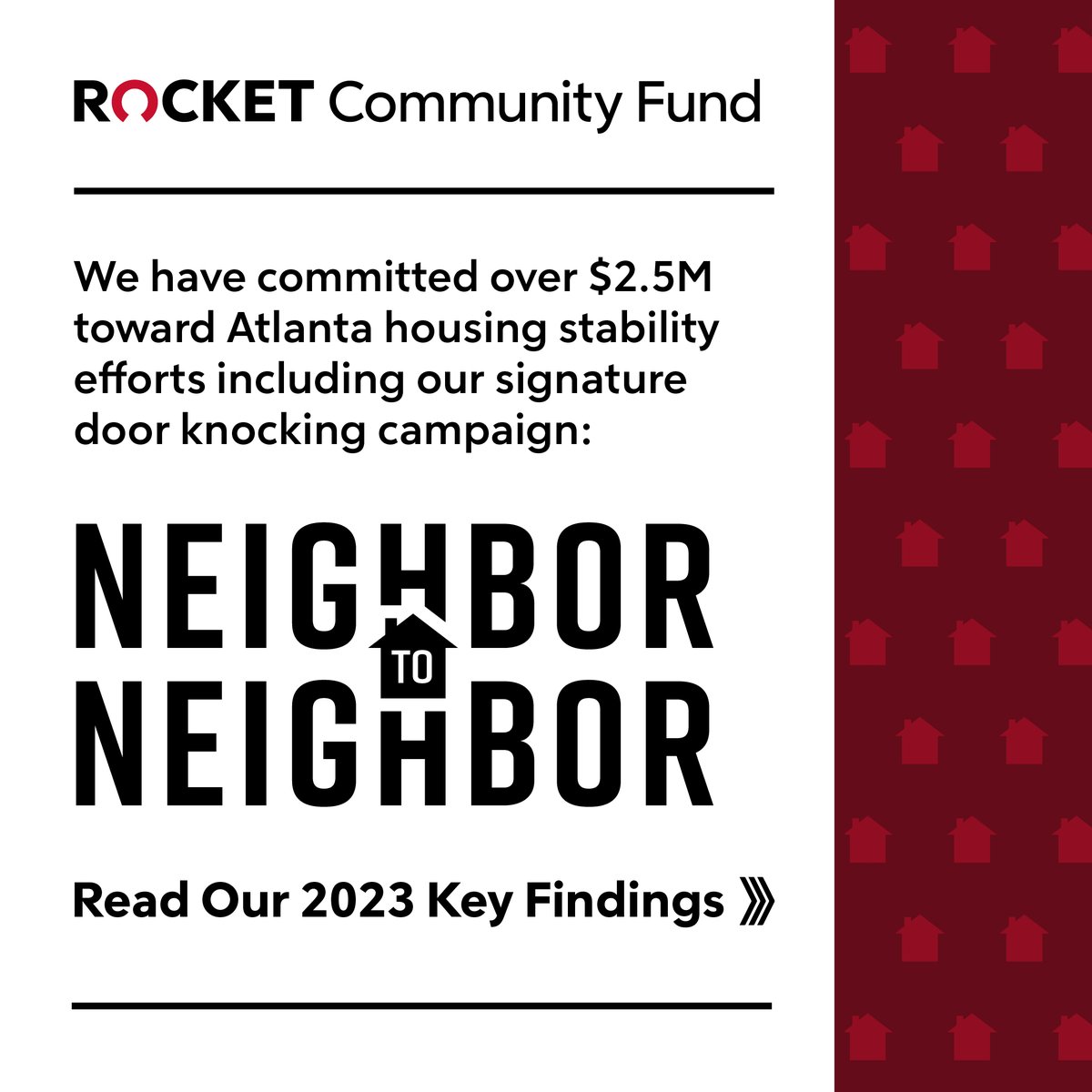 When our neighbors talk, we listen. Just like in #Detroit, the findings of our Neighbor to Neighbor canvassing campaign in #Atlanta have helped inform our #housingstability strategy, supporting #renters & #homeowners by addressing critical #housing needs. bit.ly/3VDDroi