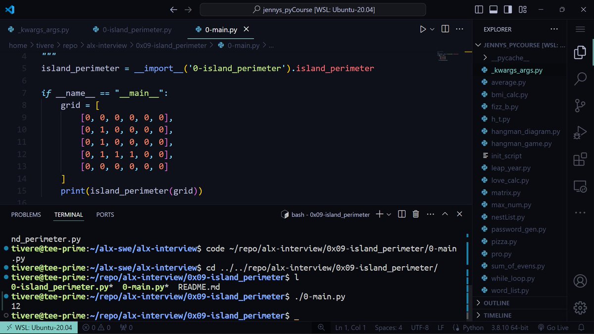 #Day56  #100DaysOfALXSE

About today's learning;
👨‍💻 Approached the coding challenge 'Island Perimeter' using Python programming.
👨‍💻 More deep dive into AI with Gemini.
#ALX_SE #DoHardThings #100DaysOfCode #SoftwareEngineering