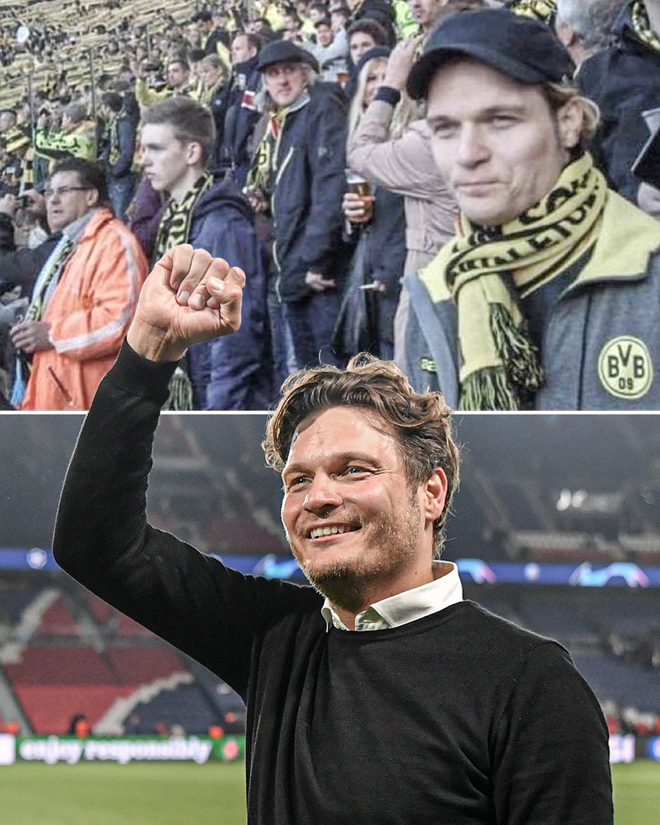 Edin Terzic was in the stands as a fan when Borussia Dortmund won the Bundesliga in 2012.

12 years later, he just led Dortmund to their first Champions League final in over a decade.

Dream big ❤️

(📸: edinterzic11/IG)