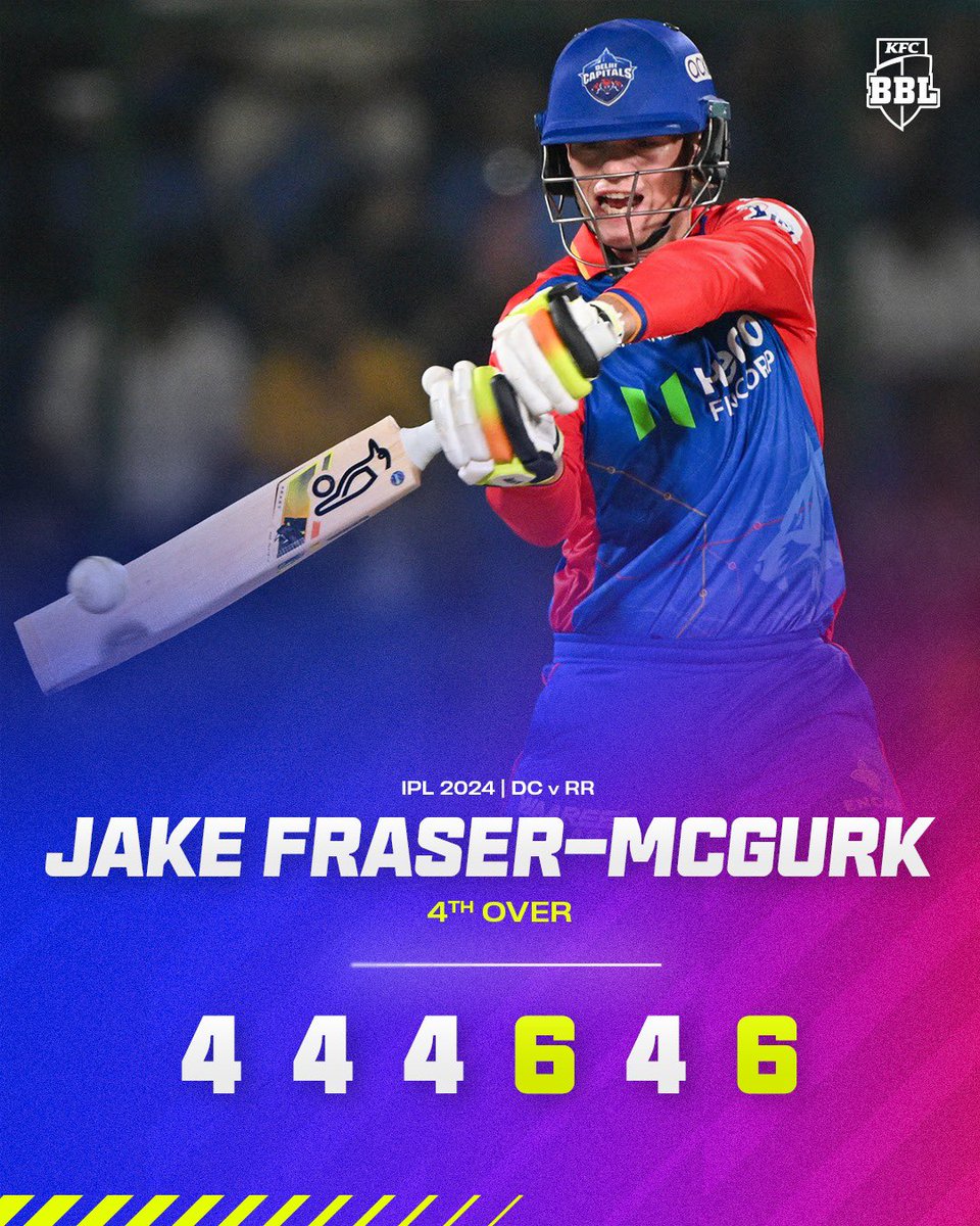 JFM AGAIN 🤯 Jake Fraser-McGurk hit 28 off an over to bring up his fourth half-century in IPL 2024! #IPL