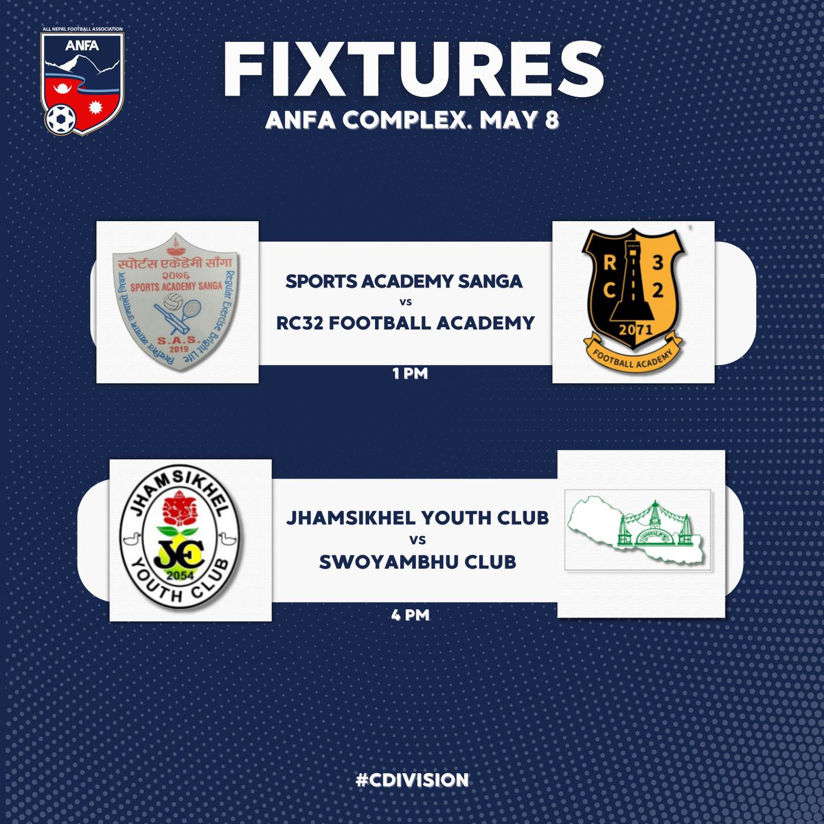 theanfaofficial's tweet photo. Beginning the seventh round of C Division with two fixtures on Wednesday. #CDivision #ANFA https://t.co/5Rr9pH1ilG