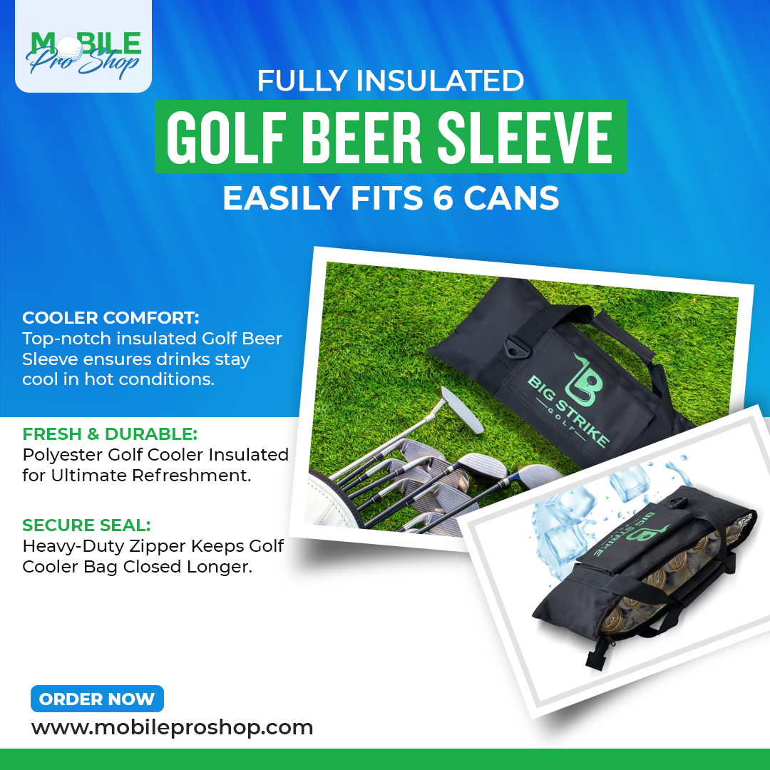 Big Strike Golf – fully insulated Golf Cooler Bag, Golf Beer Sleeve , Fits 6 Cans, easily , golf insulated sleeve effortlessly pack in your golf bag!

#BigStrike #GolfGear #CoolerBag #BeerSleeve #GolfEssentials #GolfAccessories #StayRefreshed