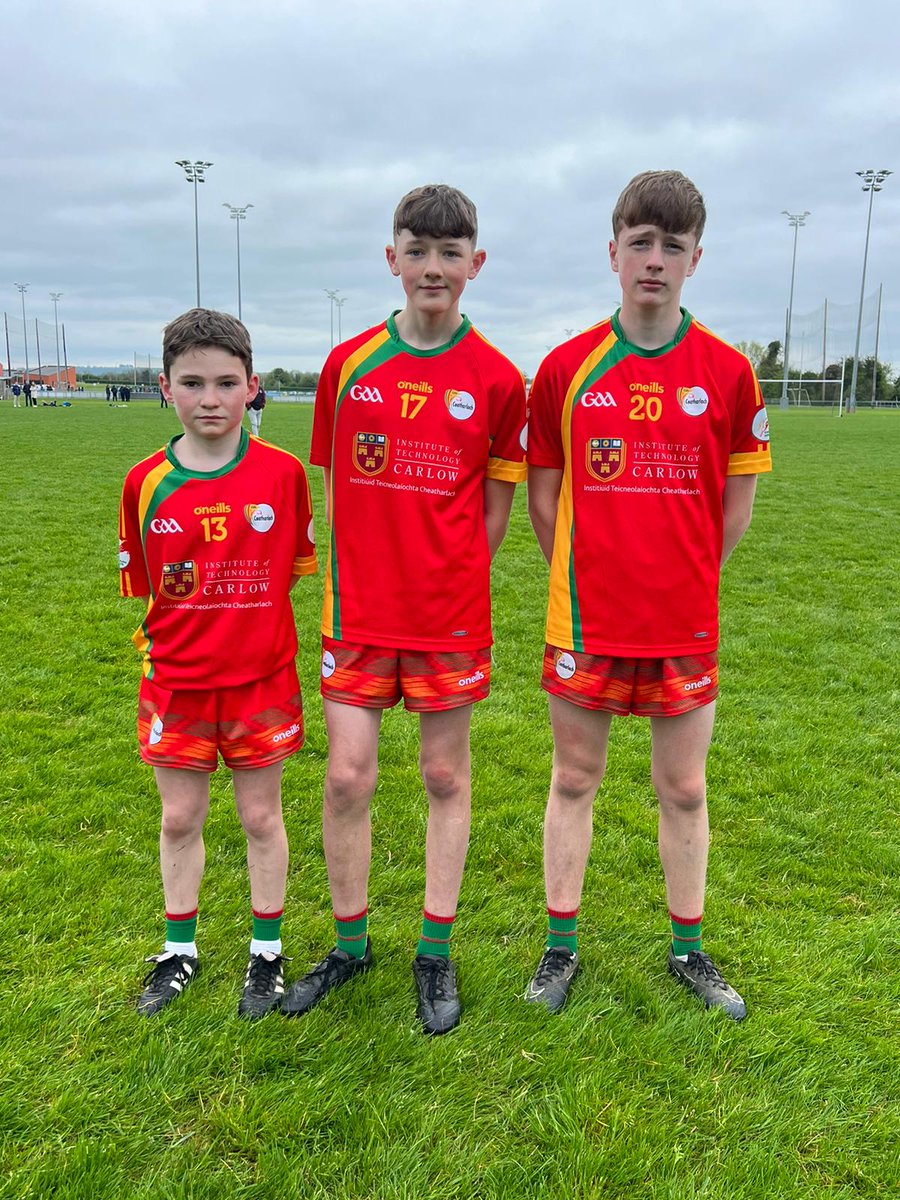 Well done to Michael Breen, Jake Whelan and Joe McDermott who represented Carlow U14s V Meath on Saturday! All at Setanta are very proud of you all!