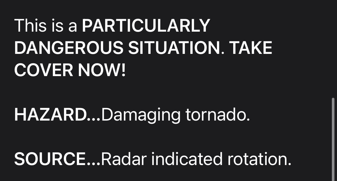 Didn’t realize you could PDS when it’s only radar indicated