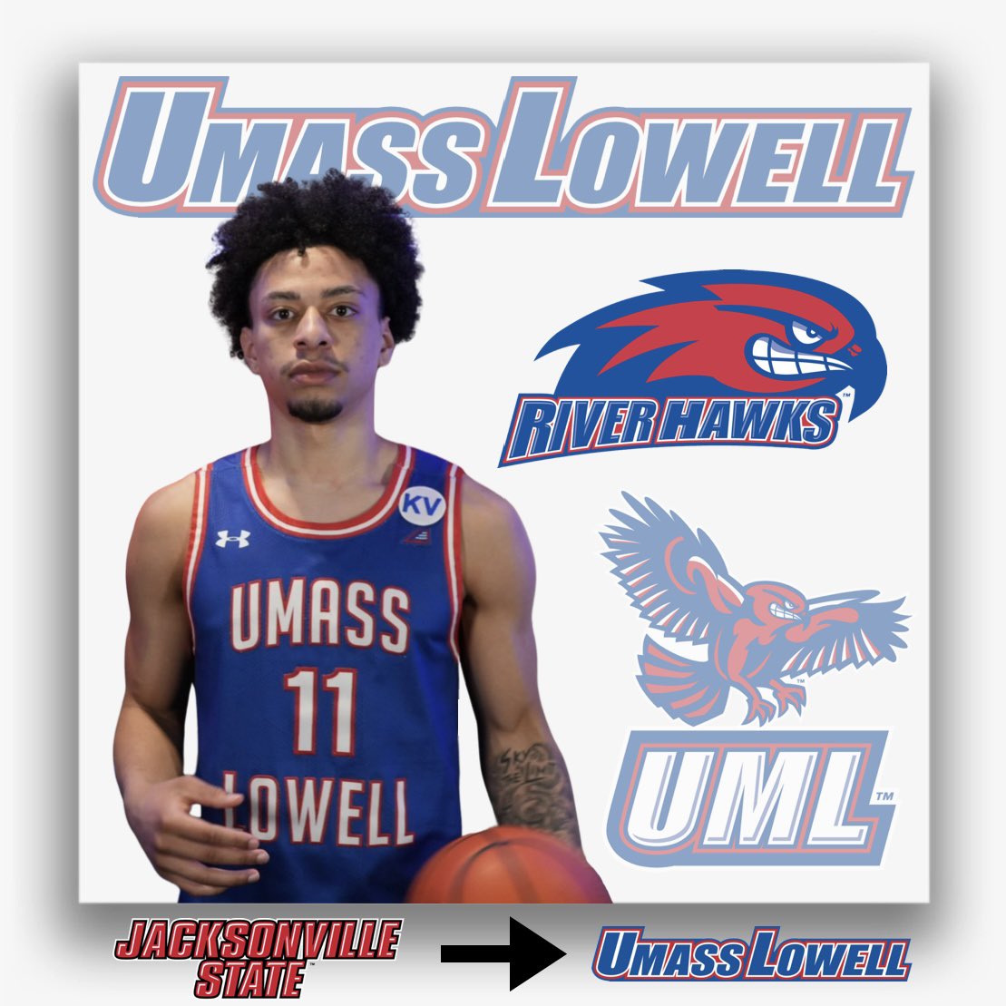 LAST NIGHT: Jacksonville State 6’3” PG Quincy Clark (@qclarkkk) commits to @RiverHawkMBB from the transfer portal. 1 YOE…

2023-24 at Jax State:
8 Pts / 3 Reb / 3 Ast / 1 Stl / <25 Min

Spent 2 seasons with Lipscomb…

Westerville Central High School (OH):
16 Pts / 5 Reb / 9 Ast