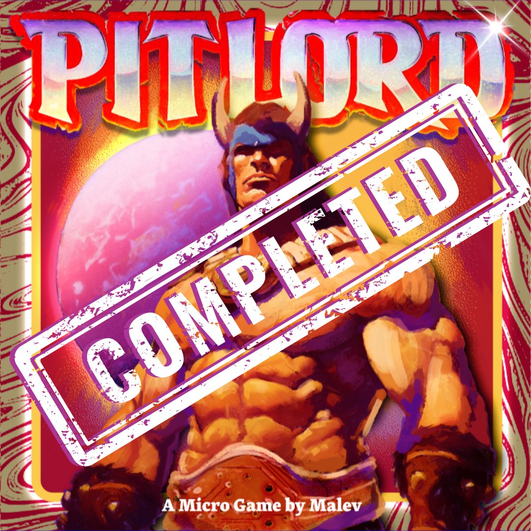 #pitlord is 100% done. Everything is off to the printers. It was not unlike actually fighting in a pit to complete this, but we here. Big love to all those rocking with me. Fulfillment starts this month.