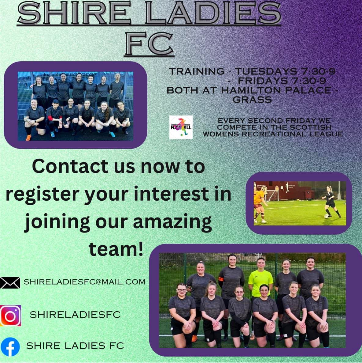 Recruitment | Shire Ladies FC Interested/more information 📧 shireladiesfc@mail.com or PM club FB page #Jax_Mc_Media #GlobalSportsRelations