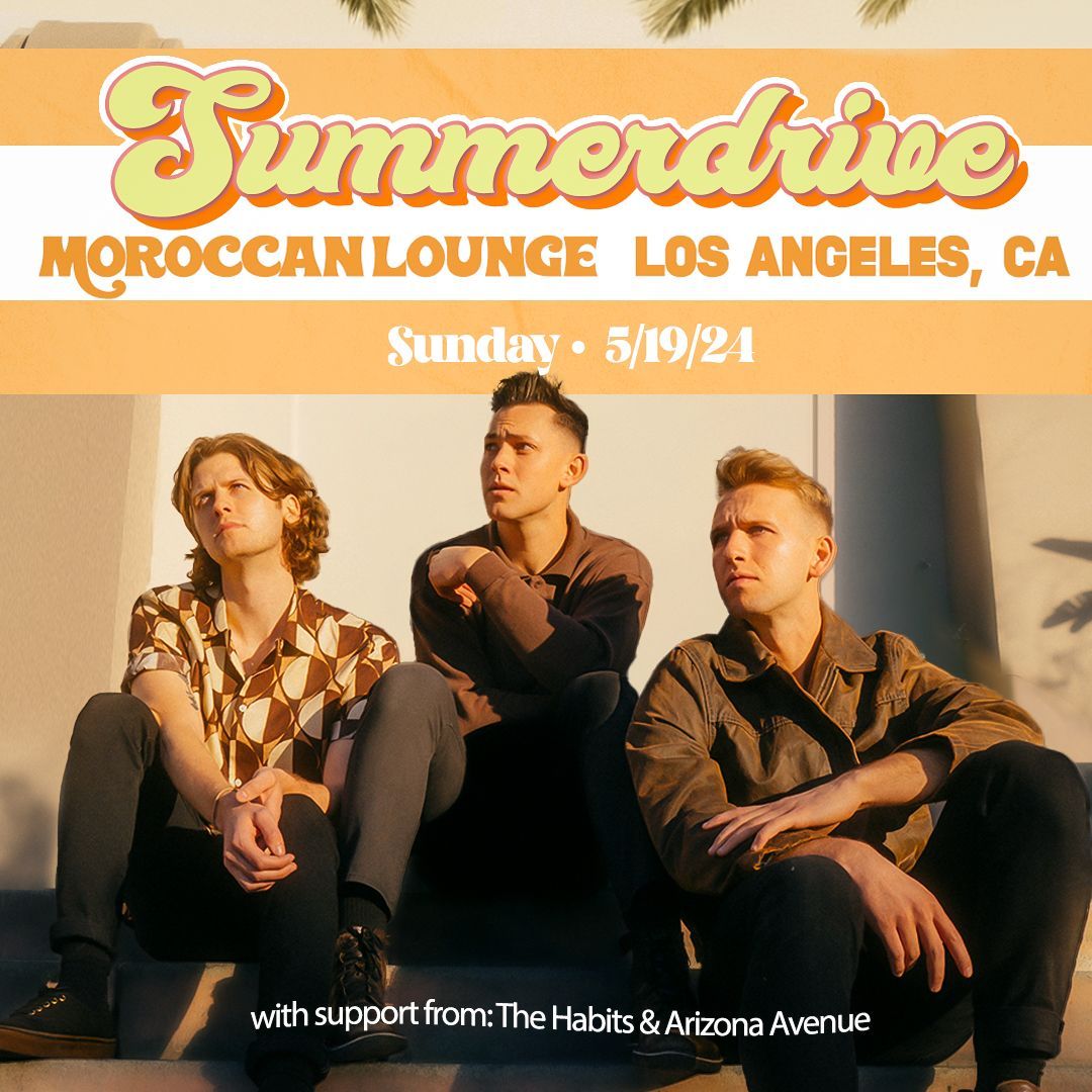moroccan_lounge's tweet image. ☀️🎶 Catch Summerdrive live at The Moroccan Lounge on May 19 🌴 Get ready for a sun-soaked evening of great music! See you there! 🎸 #Summerdrive #MoroccanLounge #LiveMusic
