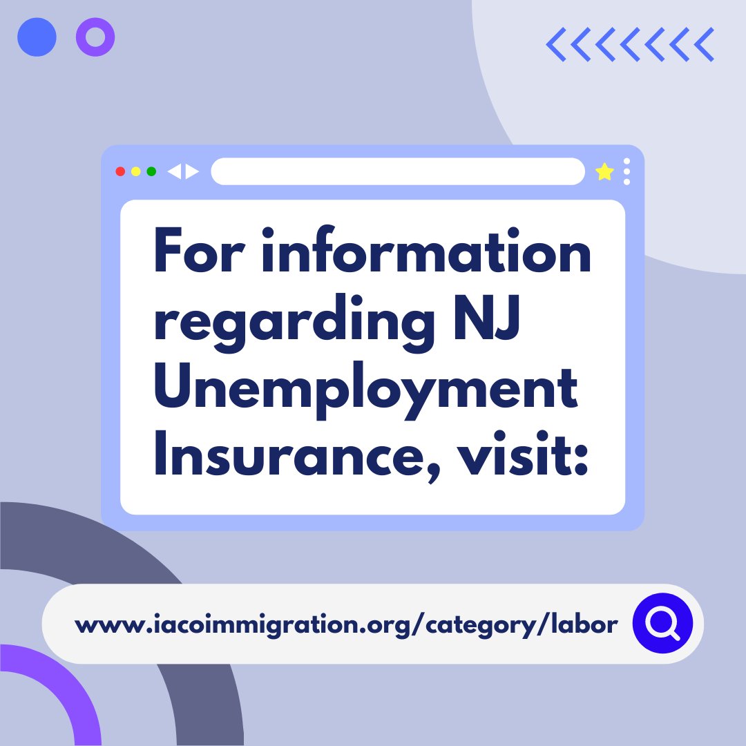 Do you have questions regarding NJ’s Unemployment Insurance benefits? You can check our website to learn more!

🔗iacoimmigration.org/category/LABOR/

#patersonnj #newjersey #nuevajersey #nonprofitorganization #community #resources #socialservices #unemployment #services #NJDOL