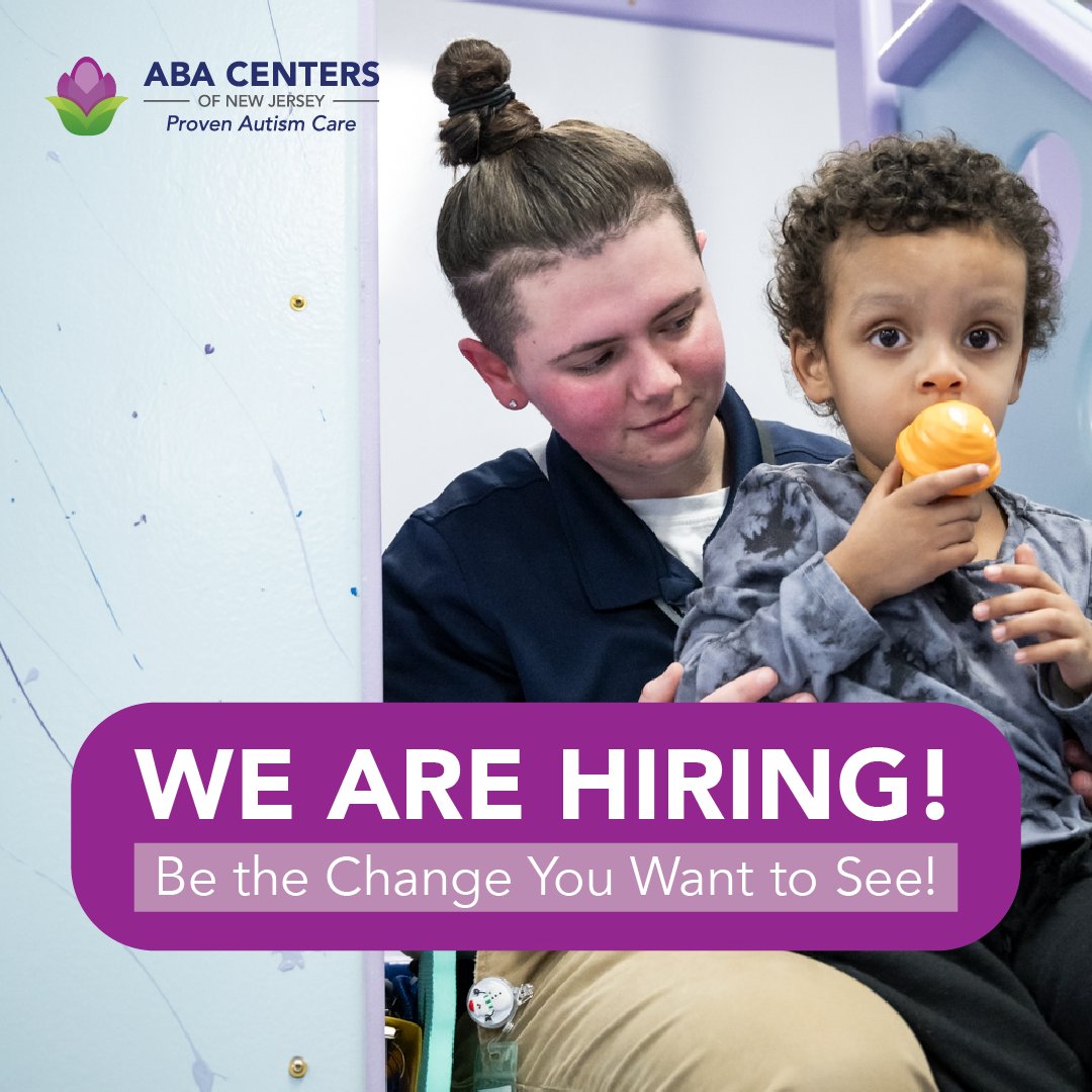 ABA Champions Wanted! 📢 Join the ABA Centers of New Jersey family, where your dedication to autism therapy can flourish. Elevate your career and make a difference by applying today!

Apply by clicking here: bit.ly/abanjop050724x.

#ABACentersOfNewJersey #BCBA #RBT #ABAJobs