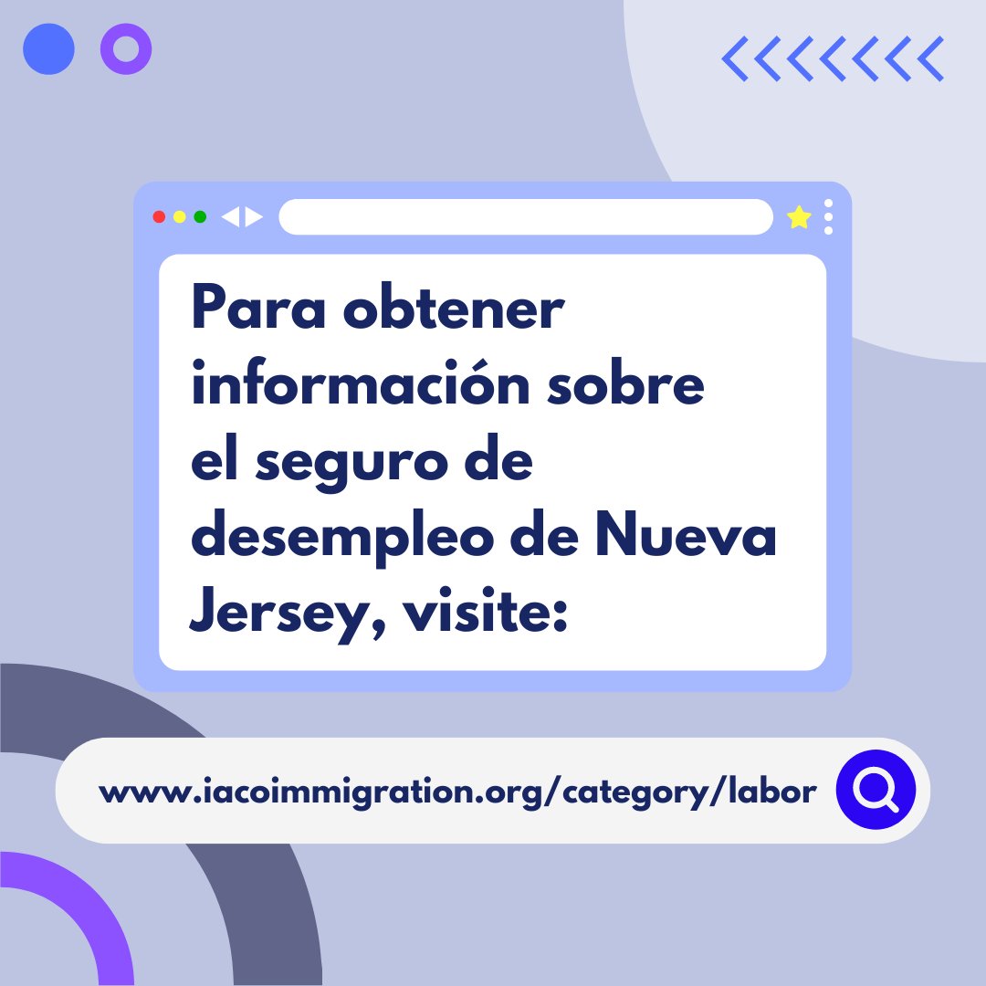 ¿Tiene preguntas sobre los beneficios del seguro de desempleo de Nueva Jersey? ¡Usted puede consultar nuestro sitio web para obtener más información!

🔗iacoimmigration.org/category/LABOR/
 
#unemployment #services #NJDOL