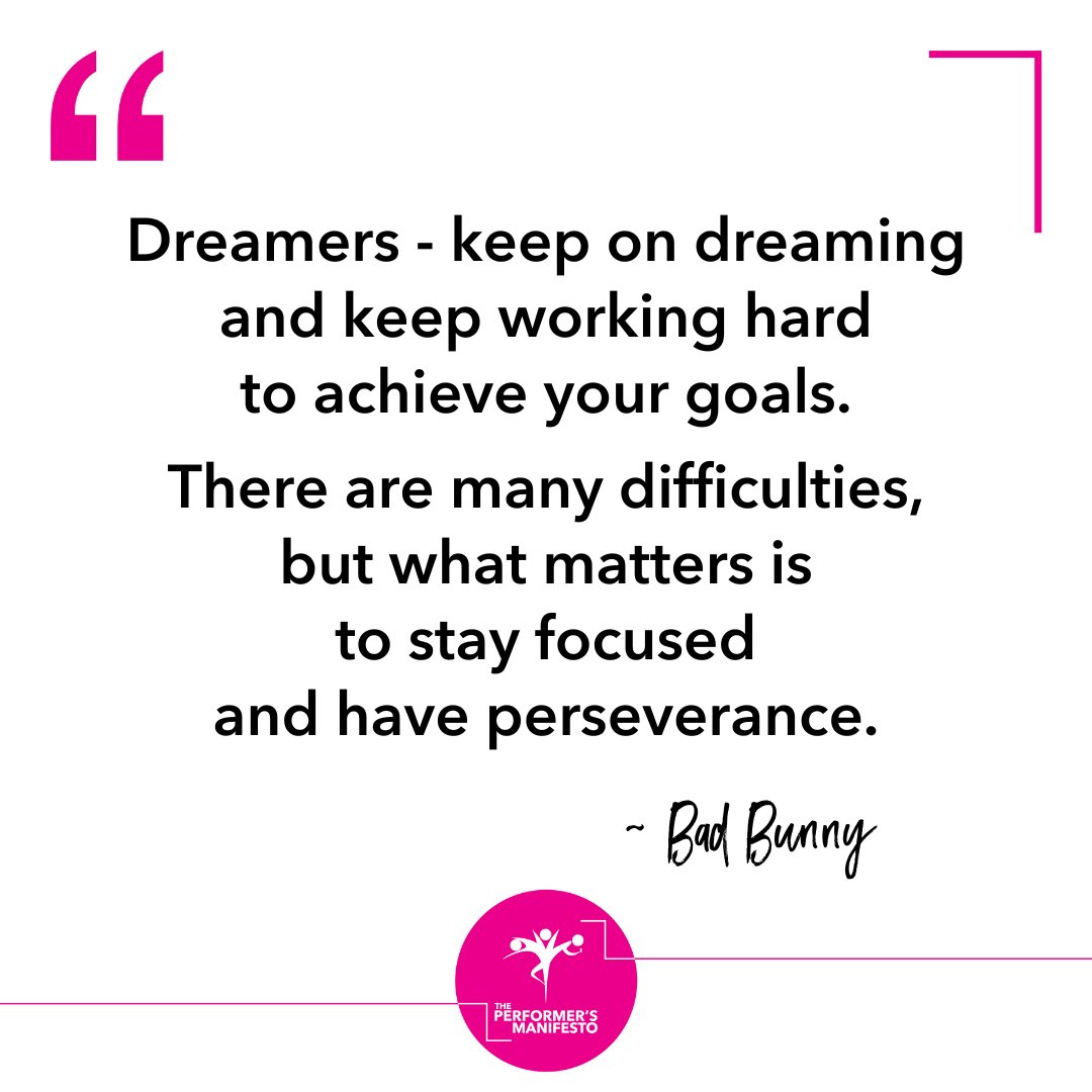 “Dreamers - keep on dreaming and keep working hard to achieve your goals. There are many difficulties, but what matters is to stay focused and have perseverance.” ~ #BadBunny

You've got this! Let's Go!!
#CreateYourSuccess #inspoquote #metgala