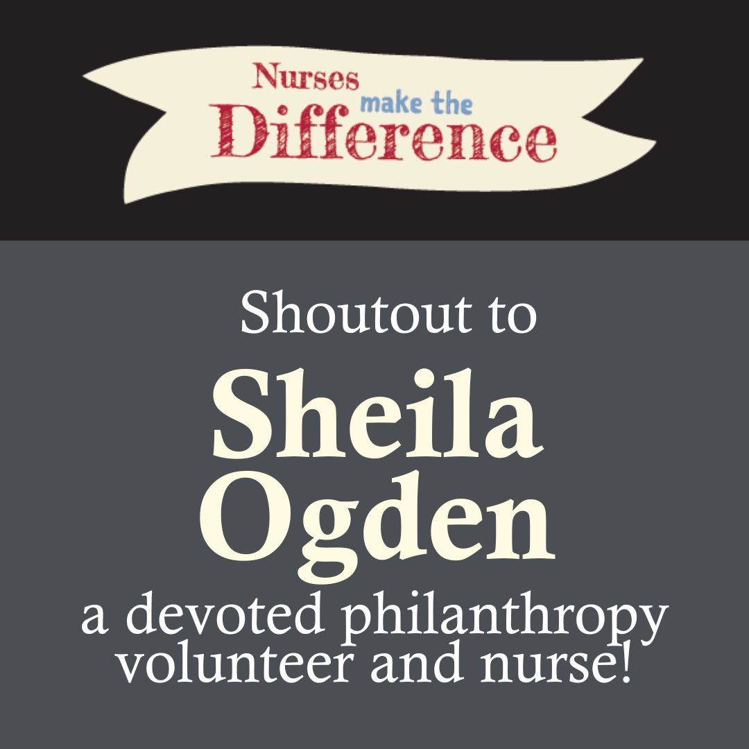 As we continue to celebrate Nurses Week, we would like to recognize Sheila Ogden! 

Ogden is a retired nurse and a member of the Adult Academic Health Center's Philanthropy Council. Thank you for making a difference!
#NursesWeek2024