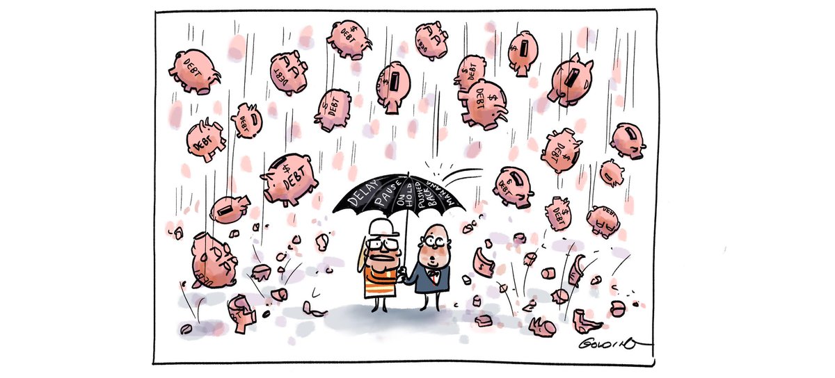 Rainy day budget. Today’s @theage cartoon.