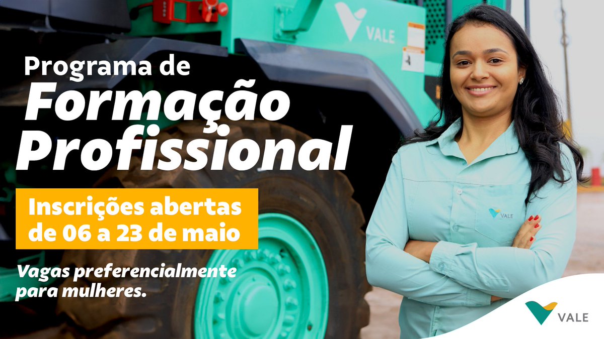 Começou nosso Programa de Formação Profissional! São mais de 400 vagas preferenciais para mulheres no Espírito Santo, Minas Gerais, Maranhão ou Pará.
Transforme seu futuro, inscreva-se agora: spr.ly/6015jlZMH