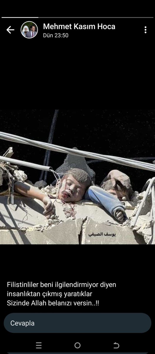 Zulmün kokusu sardı her yeri durduramadık... her şeyi sığdırdığımız dünyaya,bir avuç masumu sığdıramadık.. Mazlumların dünyasında kıyamet koparken Zalimlerin yastığına rahatlık verme Allah'ım🤲🥹