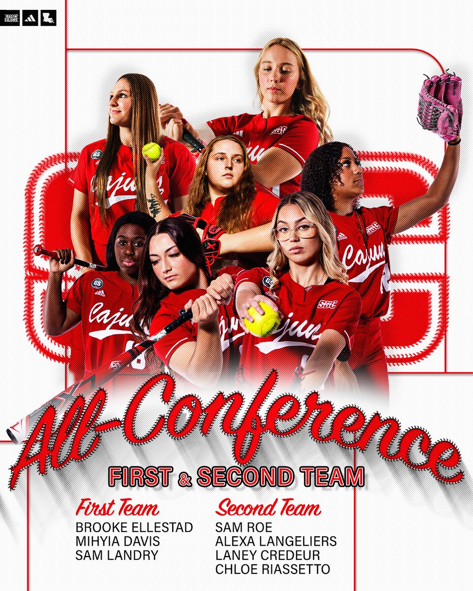 𝗔𝗪𝗔𝗥𝗗𝗦 𝗦𝗭𝗡 🏅 ⮑ 2024 All-SBC Report ‣ Conference-best 7️⃣ honorees ‣ Player of the Year (Mihyia Davis) ‣ Newcomer of the Year (Brooke Ellestad) ‣ Coach of the Year (Gerry Glasco) 𝘎𝘦𝘵 𝘵𝘩𝘦 𝘋𝘦𝘵𝘢𝘪𝘭𝘴 ⤵️ 📰 ragncaj.co/SBallsbc24 #GeauxCajuns