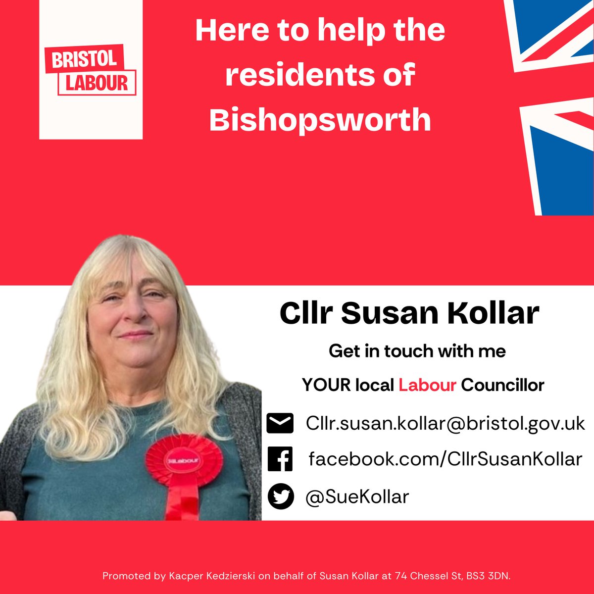 If you live in Bishopsworth and you need help or support with anything please reach out to me. As your councillor I am your link between you, Bristol City Council, and other local organisations that are out there to help you.