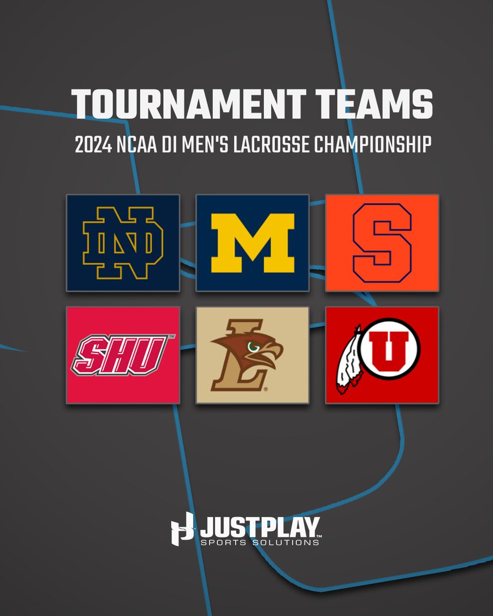 #TeamJustPlay is well represented in this year's Men's & Women's NCAA DI Lacrosse Championship Tournaments! Proud to be working with all these outstanding programs 🙌