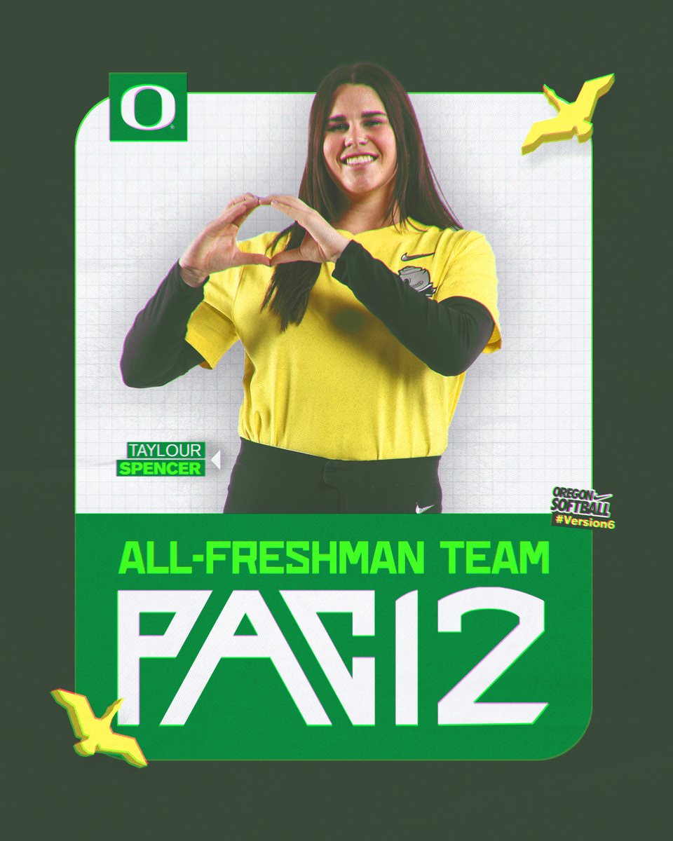 Congratulations to a second Duck on the Pac-12 All-Freshman team, Taylour Spencer! #GoDucks | #Version6