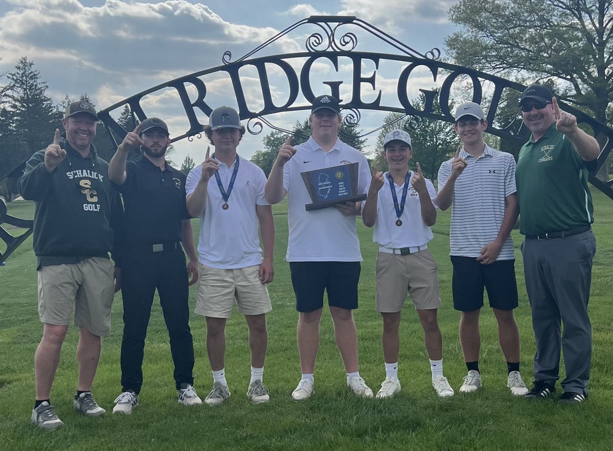 Congratulations to our Boys Golf team for claiming the South Jersey Group 1 Sectional Championship. Great job boys. Jaxon Weber won the Individual Title by shooting an 82. Great job Jaxon. Go Cougars!