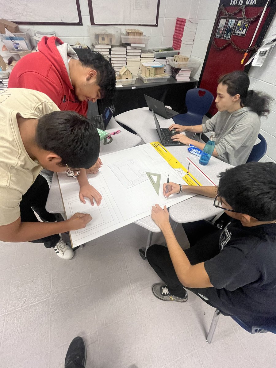 high_scorpion's tweet image. Electrical II completing end of year project. Calculating for a Gazebo including lumber, concret, plumming, and electrical material.#ReptheH,#ScorpionStrong