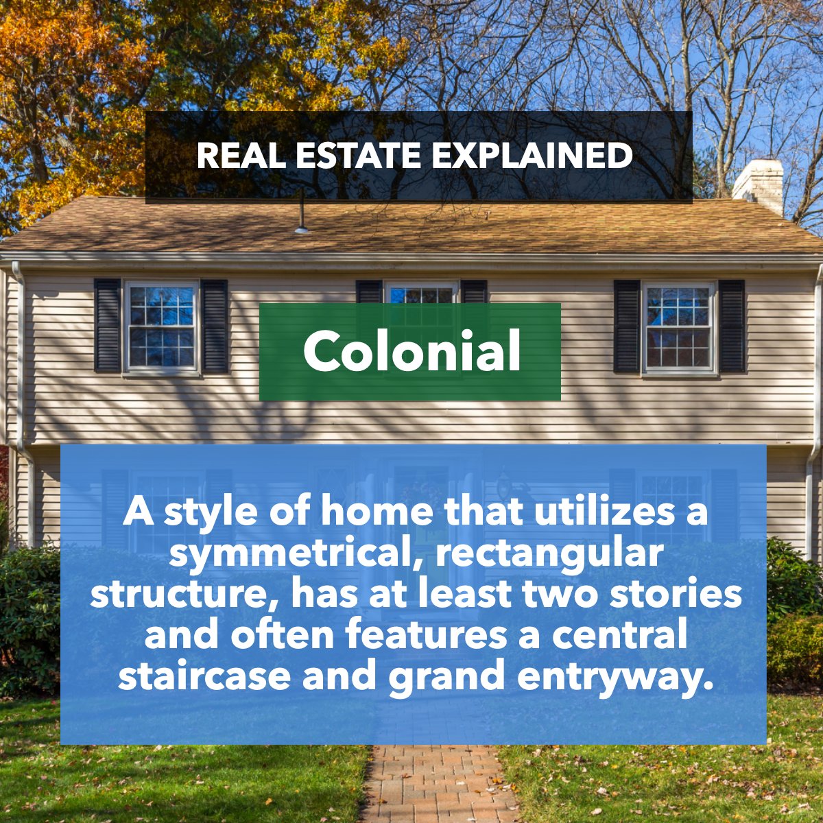 Did you know what a Colonial Style is? 🏡

Is this the type of house that you like?

#colonialhouse #colonialstyle #colonialhomes
 #RacingRealEstateAgent #BarrettRealEstate #StoneTreeRealEstateTeam #maricopaazrealestate #racingagent #arizonarealestate