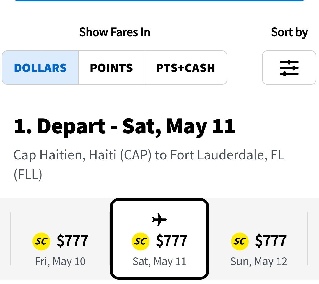 @SpiritAirlines START FRI , MAY 10
CAP - FLL ✈️ $777