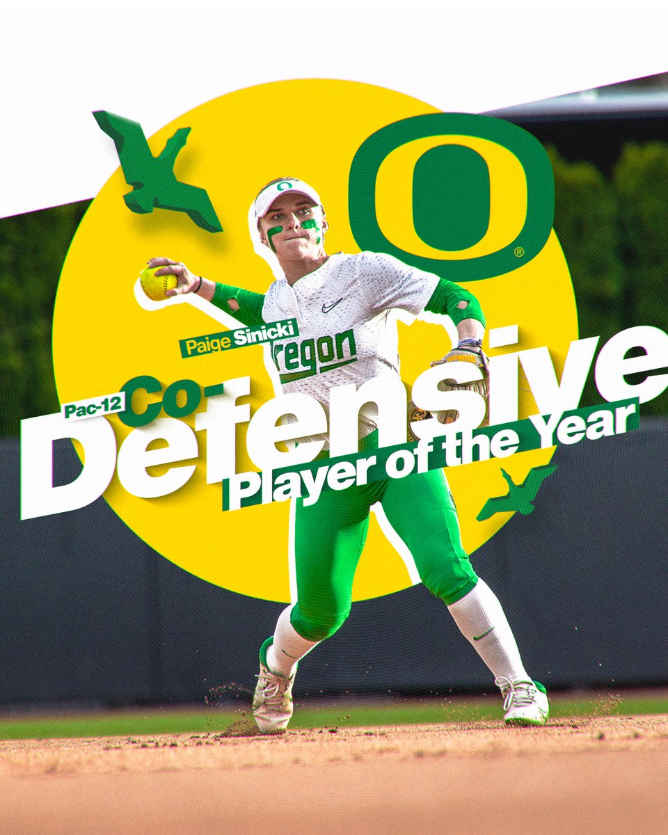 38 special. @OregonSB’s Paige Sinicki has been named the 2024 Pac-12 Co-Defensive Player of the Year. #GoDucks